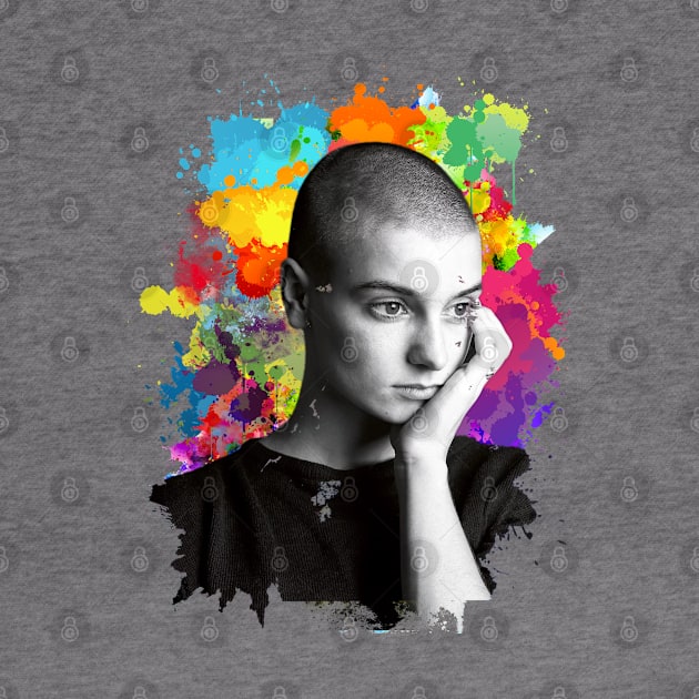 Sinéad O'Connor - Splash Color Fun Design by sgregory project